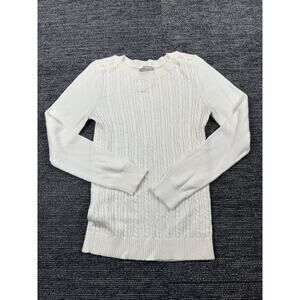 Banana Republic Womens Medium White Pull Over Sweater